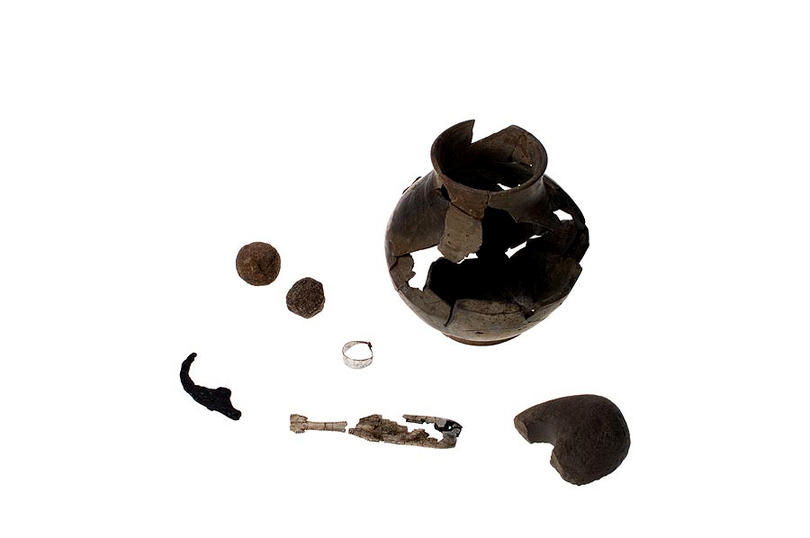 Föremål som hittades i Amalasuinthas grav.