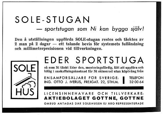 Annons för sportstuga