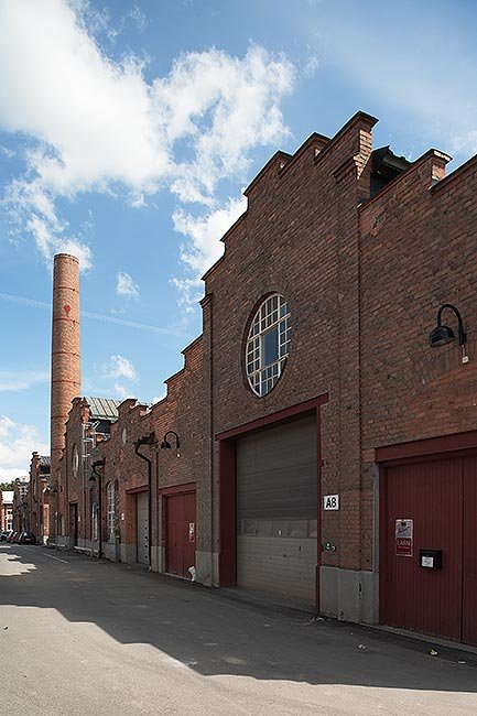 Den äldsta fabriksbyggnaden.